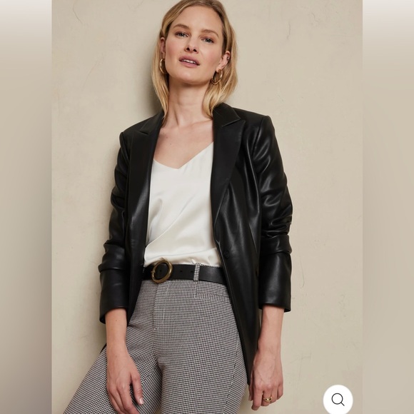 Banana Republic Sloan Mid-rise Slim Ankle Houndstooth Slack - Picture 4 of 6